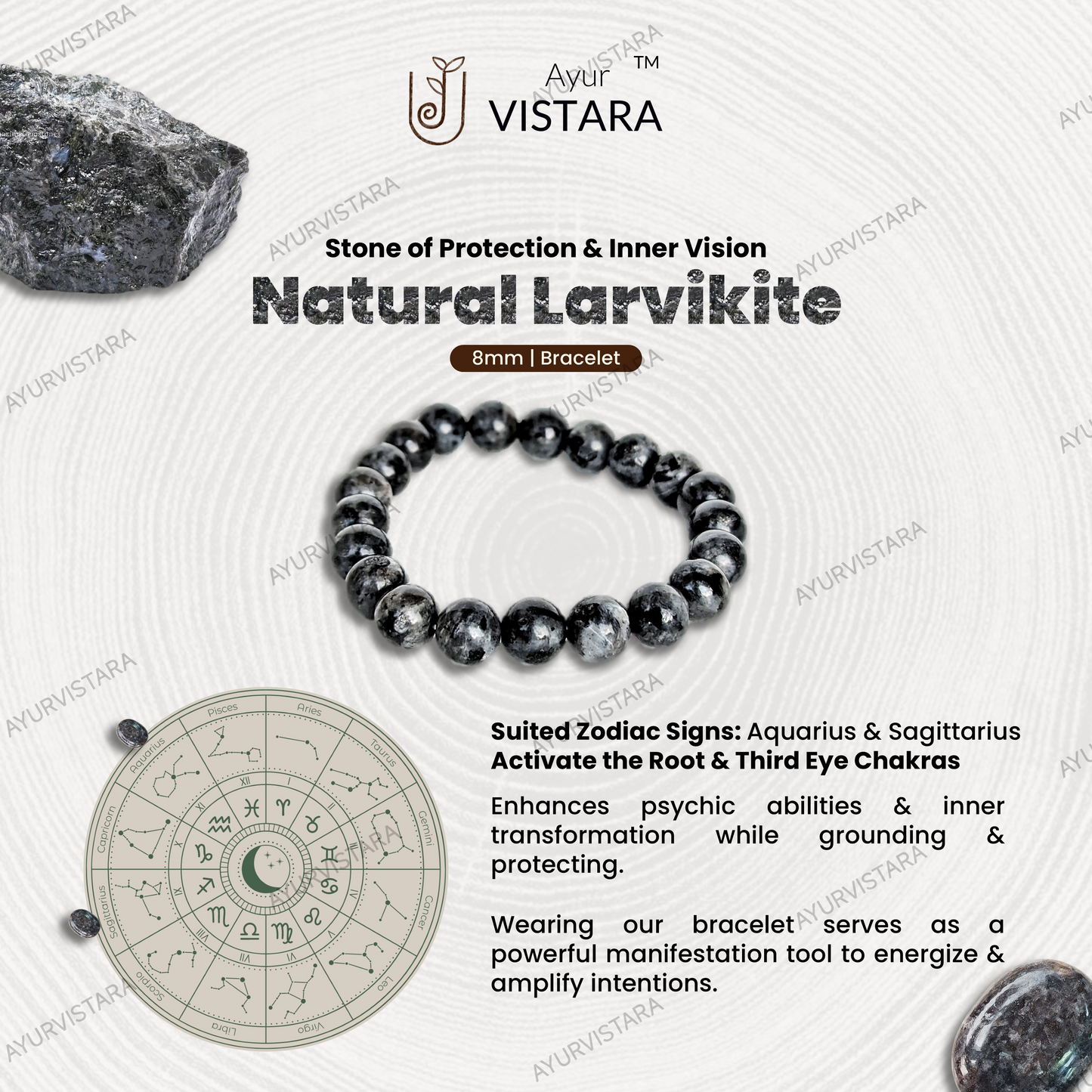 Nature larvikite