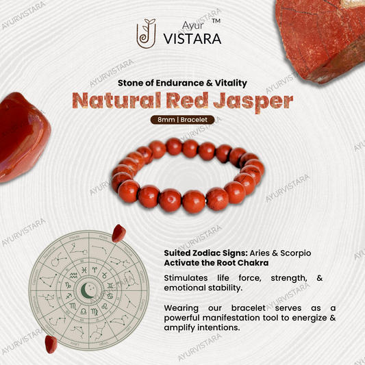 Natural red jasper